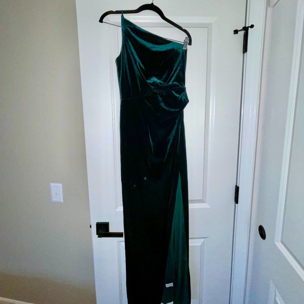 Anthropologie Jenny Yoo Giavonna One-Shoulder Dress, Size 2